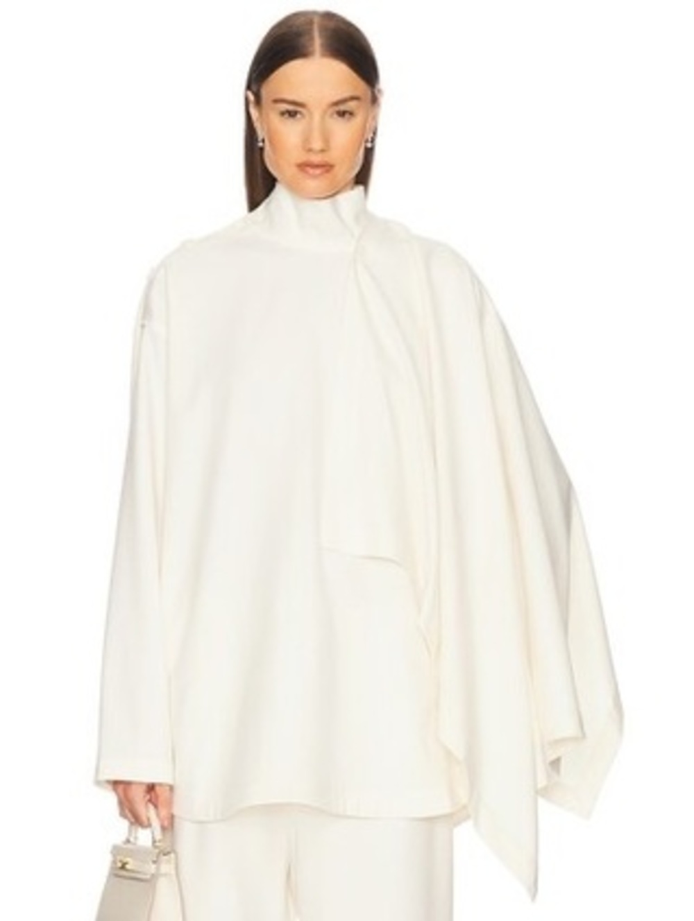 Helsa The Detachable Scarf Top in Cream